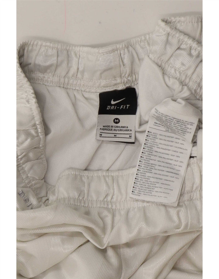 Ανδρικά σορτς Nike Dri Fit κανονικά αθλητικά σορτς με μεσαίο λευκό ριγέ πολυεστέρα