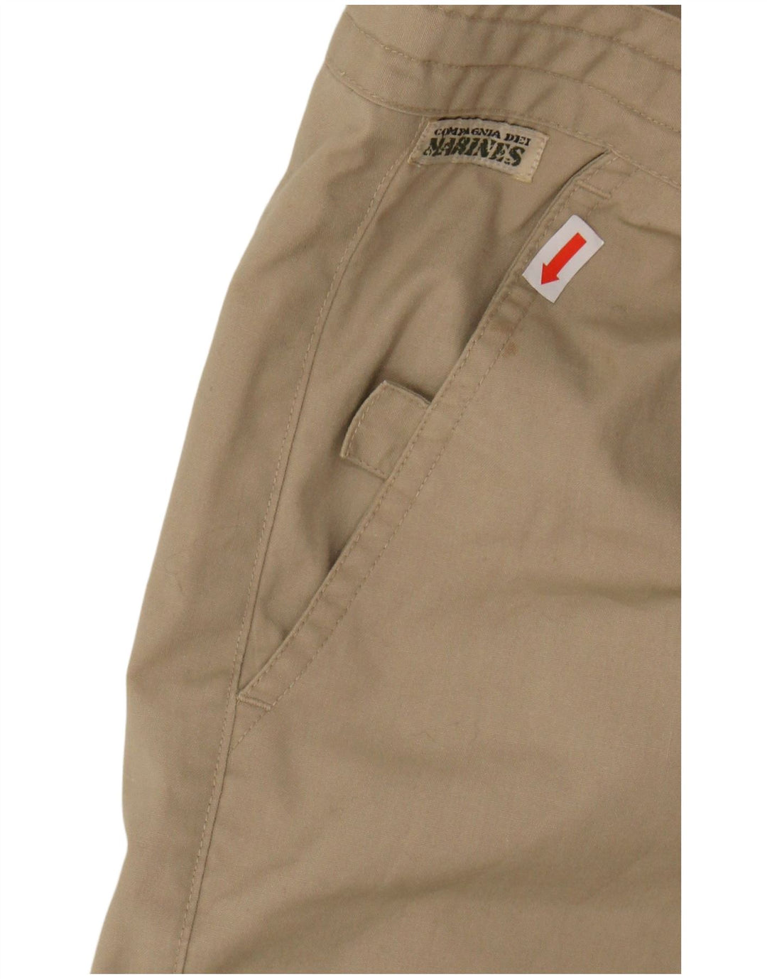 VINTAGE Mens Cargo Shorts W34 Large Beige