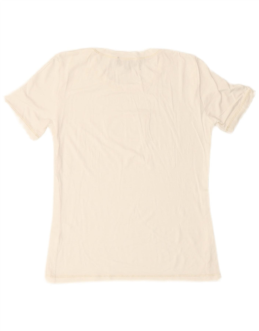 Γυναικείο γραφικό μπλουζάκι LUISA SPAGNOLI Top 14 μεσαία λευκή βισκόζη