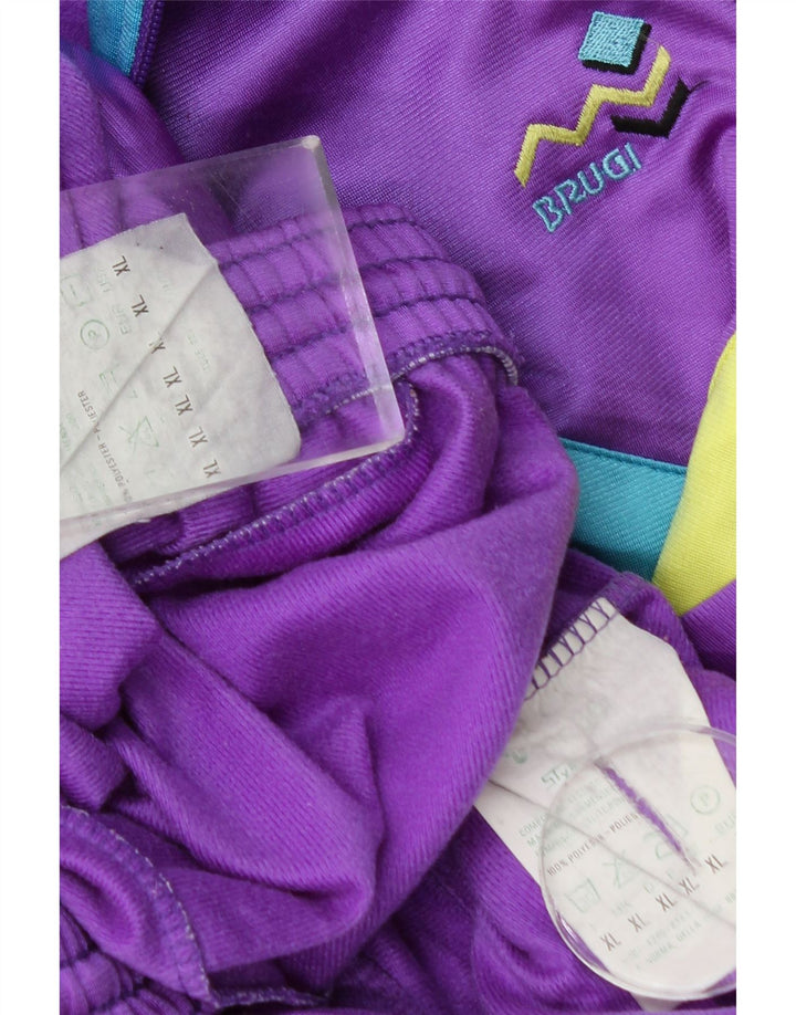 Brugi Ανδρική Ολόσωμη φόρμα XL Purple Colourblock Polyester