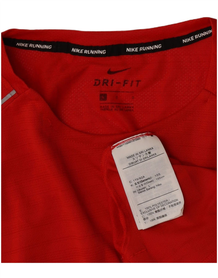Ανδρικό T-Shirt Nike Dri Fit Top μεγάλο κόκκινο πολυεστέρα
