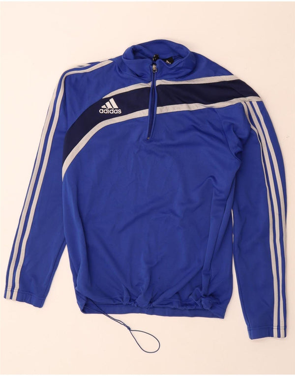 Ανδρική φόρμα ADIDAS Climalite Pullover Top UK 40/42 Medium Blue