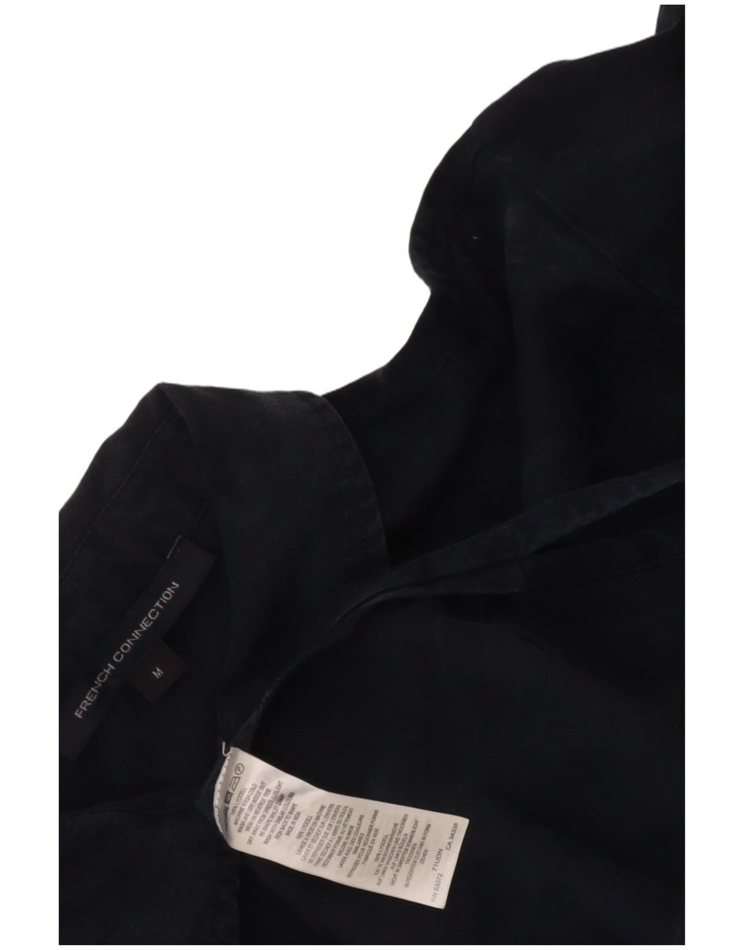 Γυναικείο μάξι γαλλικό φόρεμα UK 14 Medium Navy Blue Lyocell