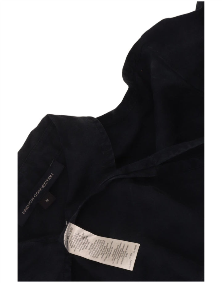 Γυναικείο μάξι γαλλικό φόρεμα UK 14 Medium Navy Blue Lyocell