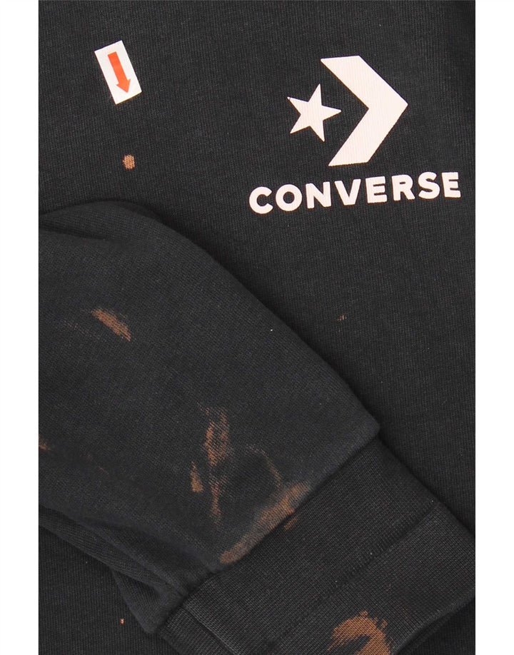 Ανδρικό φούτερ Converse Jumper Μεσαίο μαύρο βαμβακερό