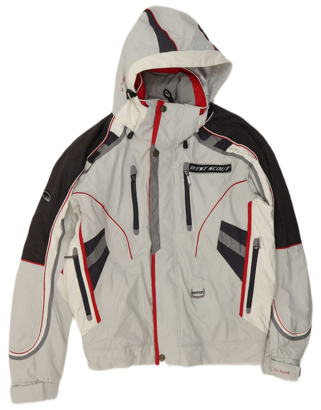 West Scout Ανδρικό τζάκετ σκι σε χαλαρή εφαρμογή UK 36 Small Grey Colourblock Polyester