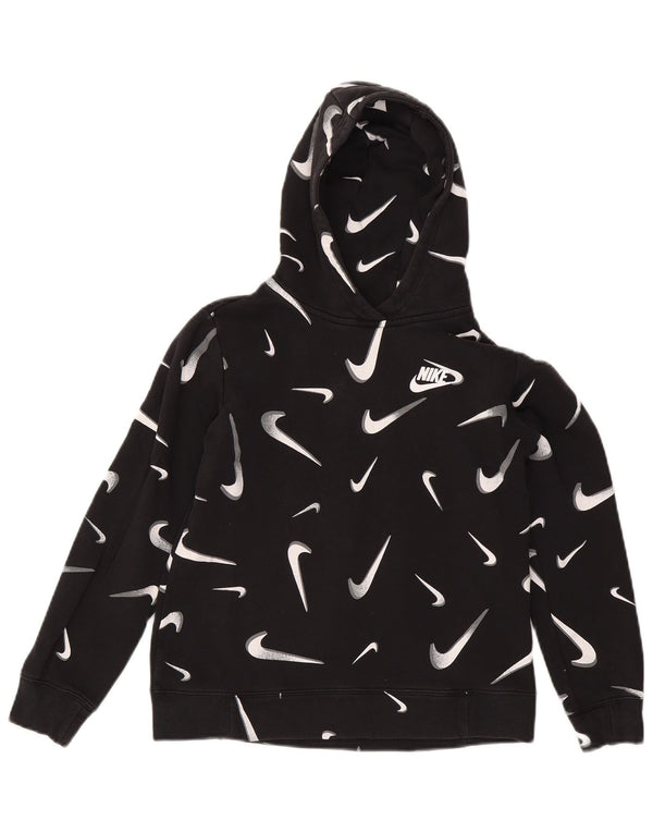 Nike Boys Graphic Standard Fit Hoodie Jumper 12-13 ετών Μεγάλο μαύρο βαμβακερό