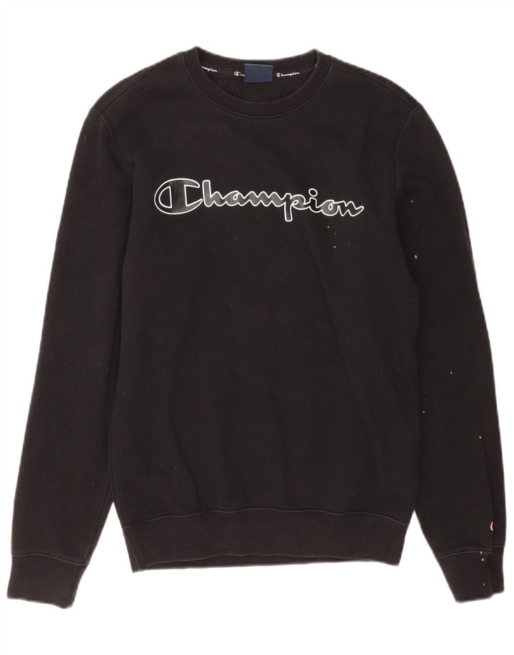 Ανδρικό γραφικό φούτερ Champion Jumper XS Μαύρο βαμβακερό