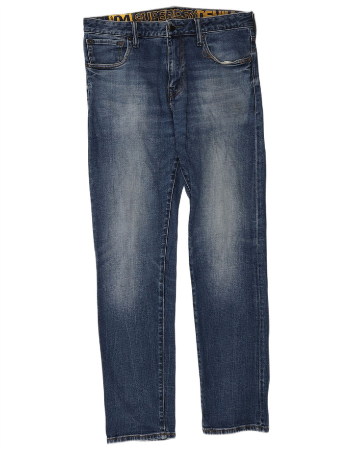 Ανδρικό Slim Jeans Superdry W32 L34 Blue Cotton