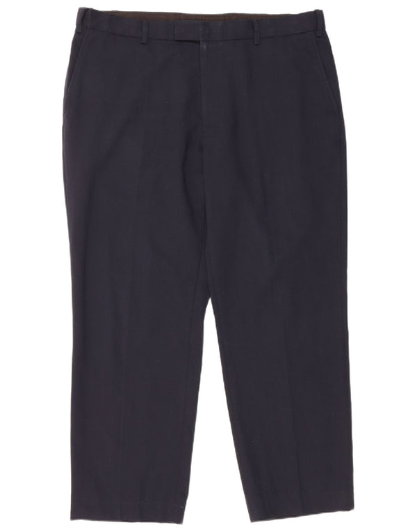 Ανδρικό παντελόνι με κανονική εφαρμογή Marks & Spencer W38 L27 Navy Blue