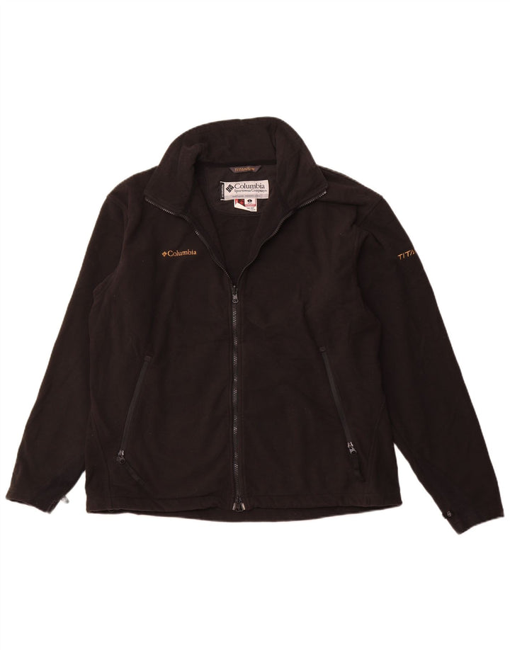 COLUMBIA Ανδρικό Fleece Jacket UK 40 Large Black Polyester