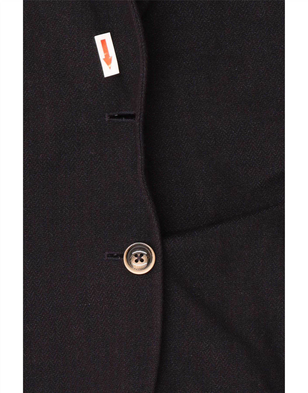 Massimo Dutti Γυναικείο Μπουφάν σακάκι με 1 κουμπί EU 44 XL Μαύρο βαμβακερό