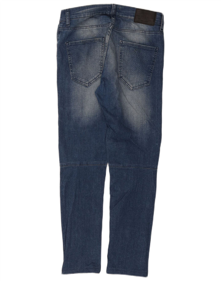 Ανδρικά Zara Distressed Slim Jeans EU 40 Medium W31 L28 Blue Colourblock