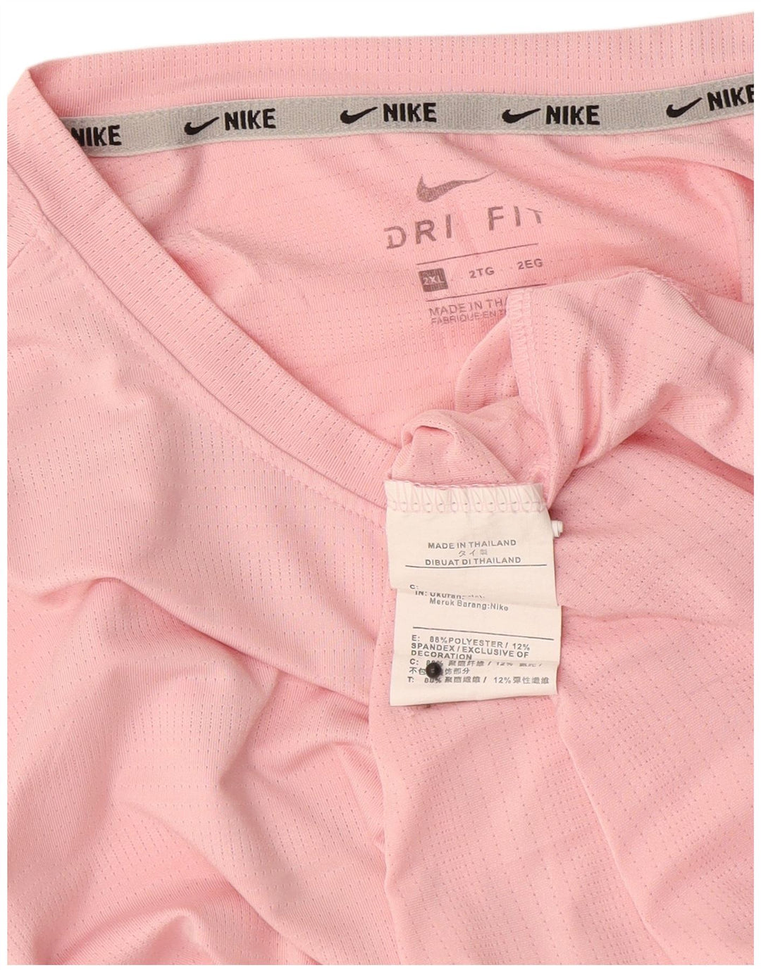 Ανδρικό T-shirt Nike Dri Fit Top 2XL Pink Polyester