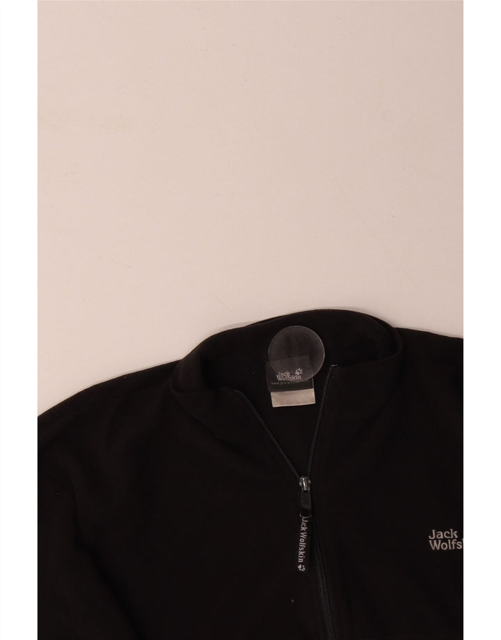 JACK WOLFSKIN Ανδρικό φερμουάρ Fleece Jumper Μαύρο Πολυεστέρας