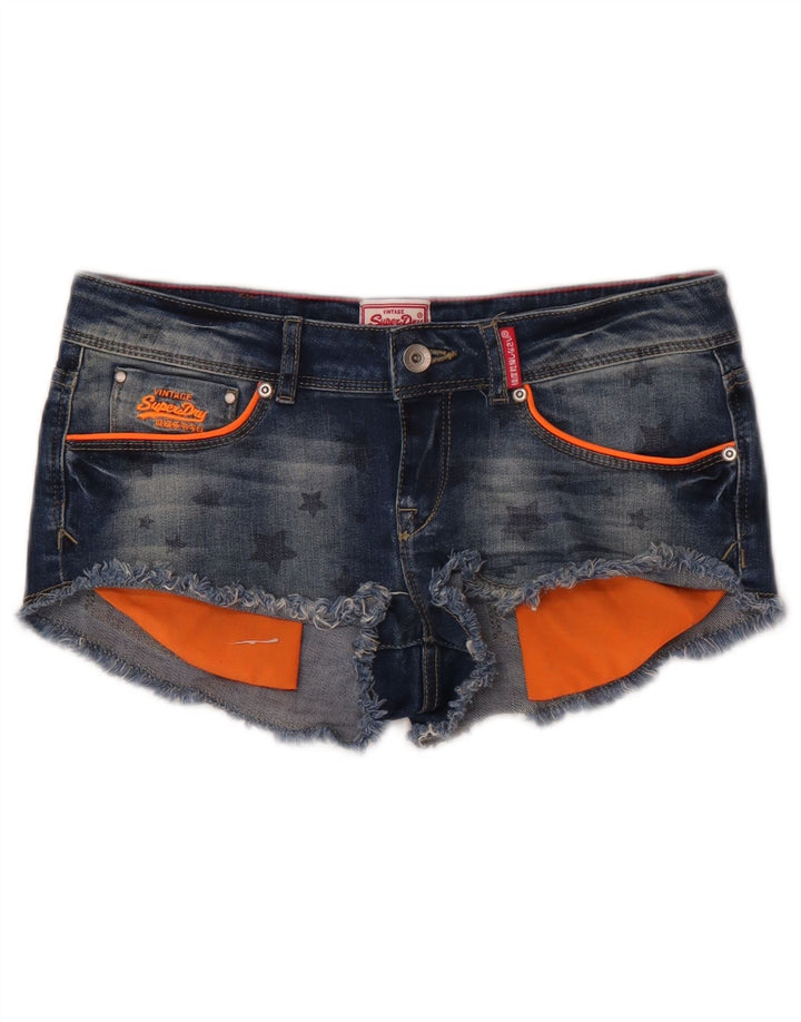 Superdry Γυναικείο γραφικό τζιν παντελόνι Hot W28 Medium Navy Blue Geometric