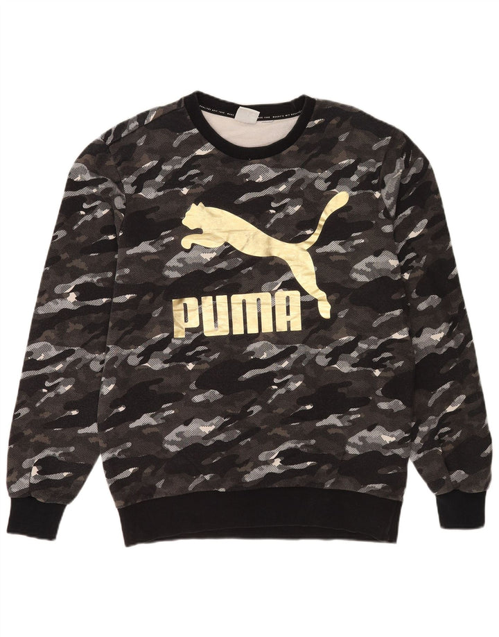 Ανδρικό γραφικό φούτερ Puma Jumper Μεσαίο Γκρι Καμουφλάζ