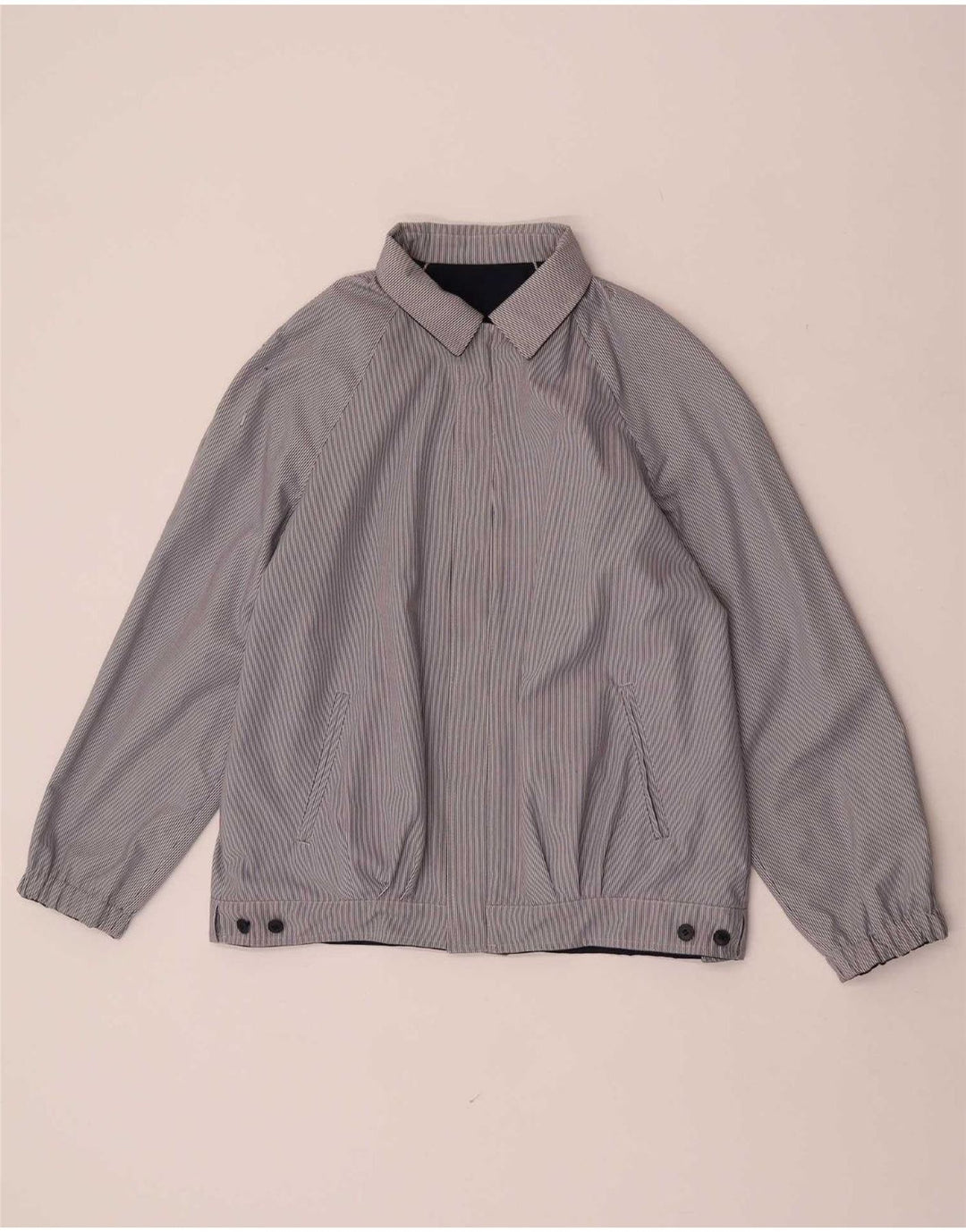 Vintage Γυναικείο Reversible Bomber Jacket EU 38 Medium Navy Blue Polyester