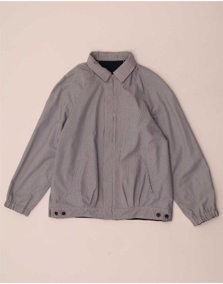 Vintage Γυναικείο Reversible Bomber Jacket EU 38 Medium Navy Blue Polyester