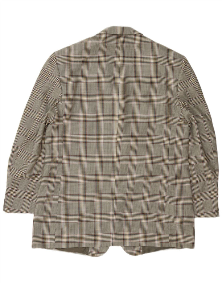 Brooks Brothers Ανδρικό σακάκι με 3 κουμπιά σακάκι IT 54 2XL Γκρι Houndstooth μαλλί