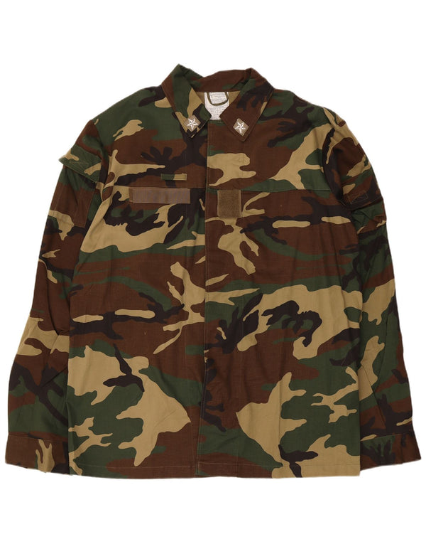 Vintage Ανδρικό Στρατιωτικό Μπουφάν EU 54 2XL Green Camouflage Army