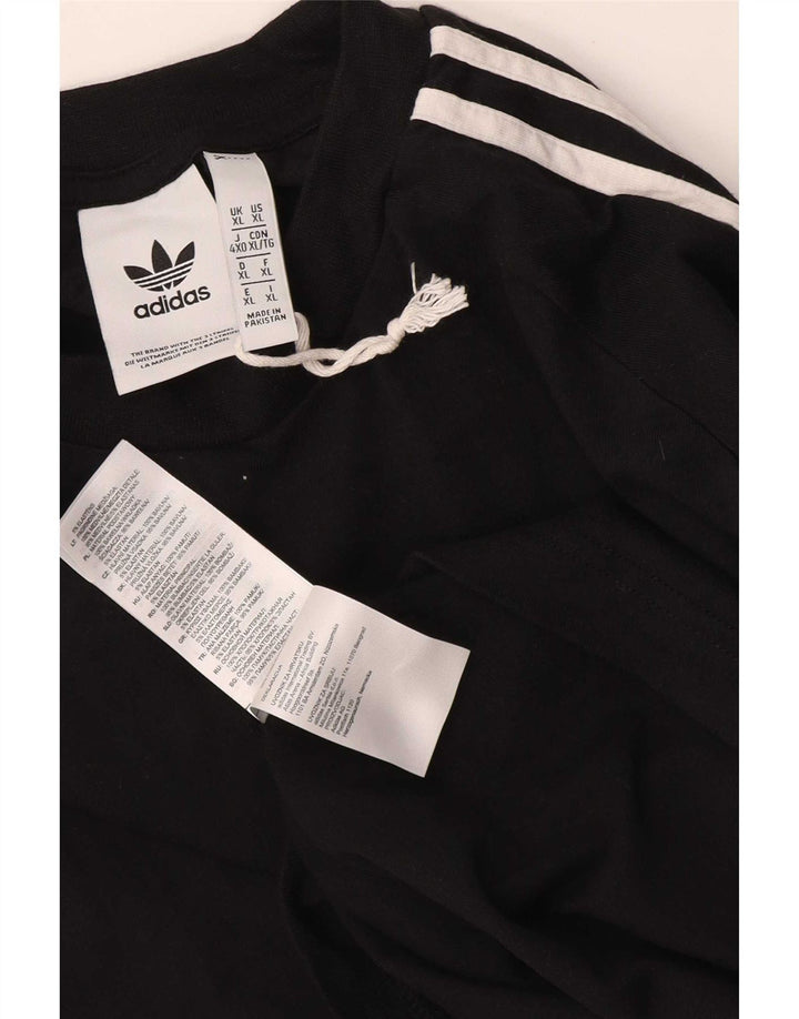 Ανδρικό τοπ Adidas μακρυμάνικο XL μαύρο βαμβακερό