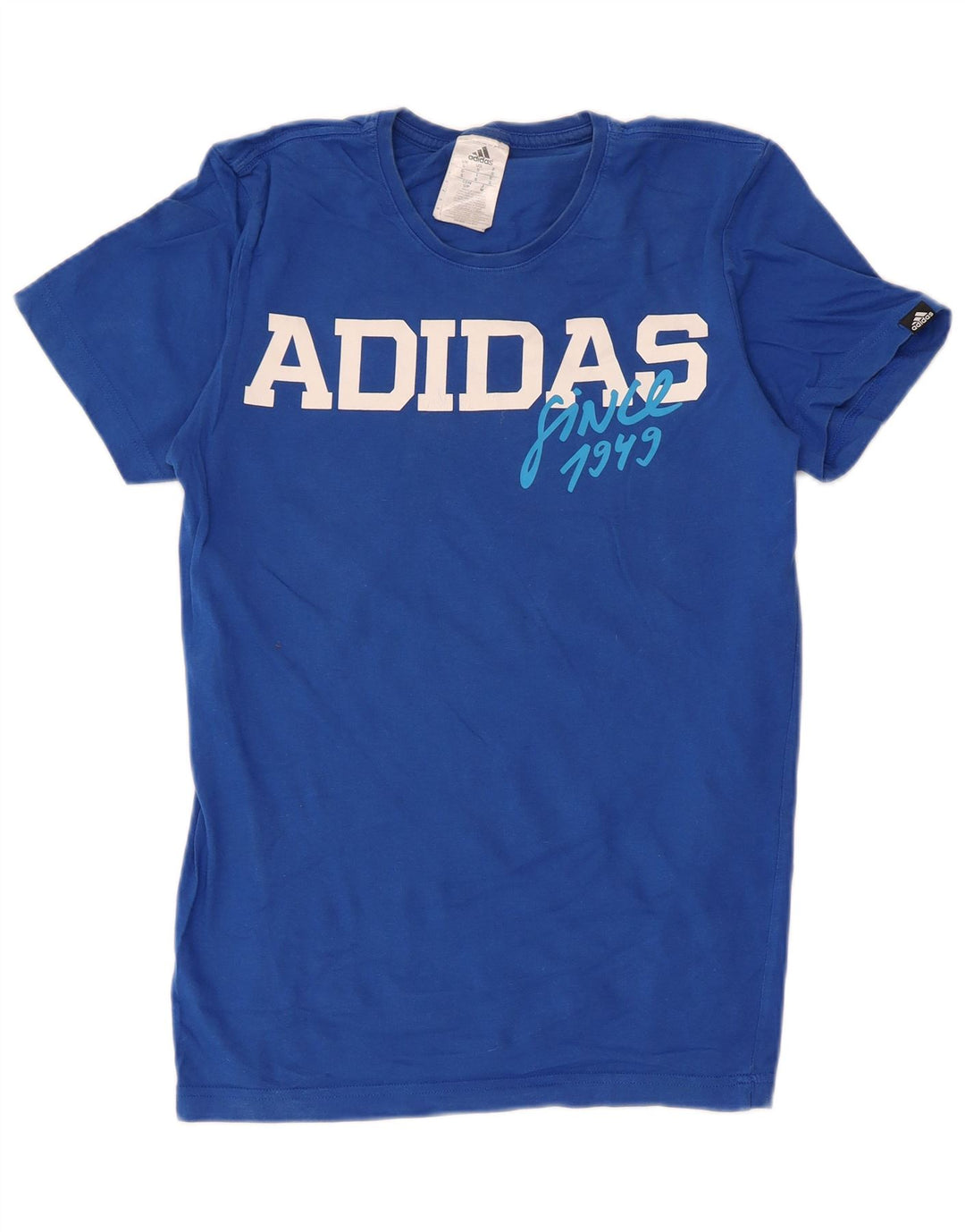 Ανδρικό γραφικό T-Shirt Adidas Top Small Blue βαμβακερό