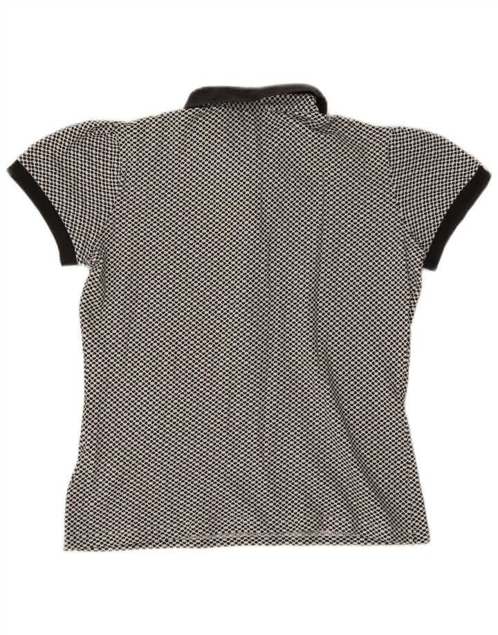 FRED PERRY Γυναικείο πουκάμισο πόλο UK 12 Medium Navy Blue Floral Βαμβακερό