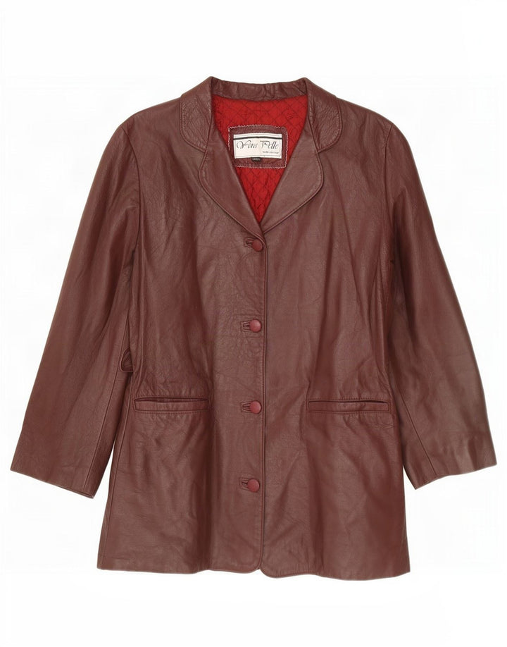 Vintage γυναικείο σακάκι blazer UK 14 μεγάλο μπορντό
