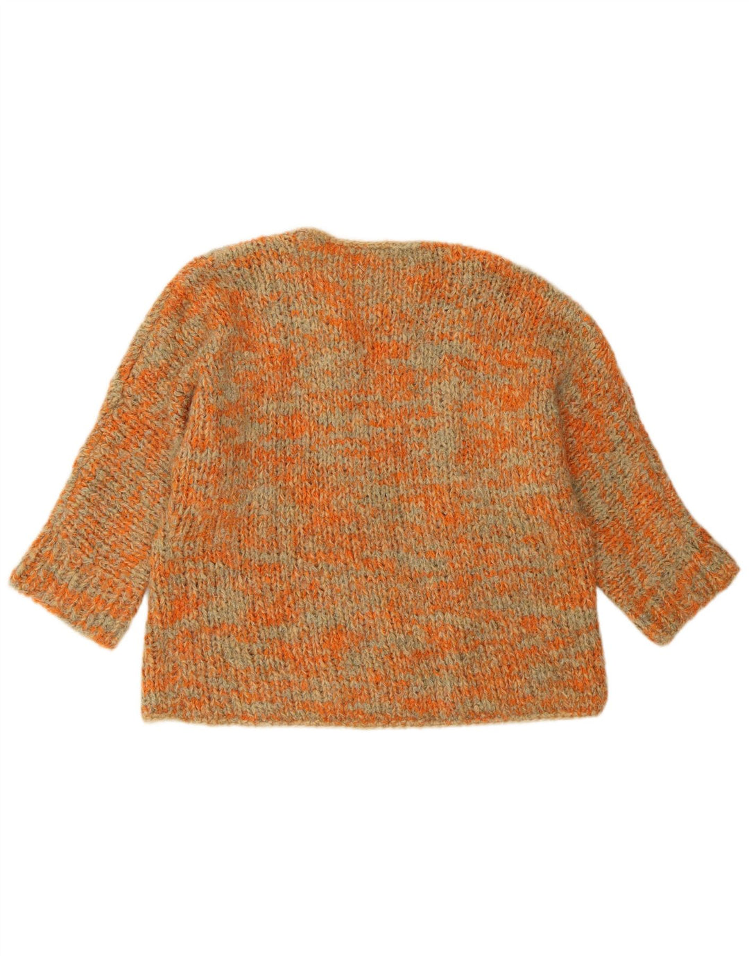 Γυναικείο πουλόβερ Vintage Crop Boat Neck Jumper UK 18 2XL Orange Flecked
