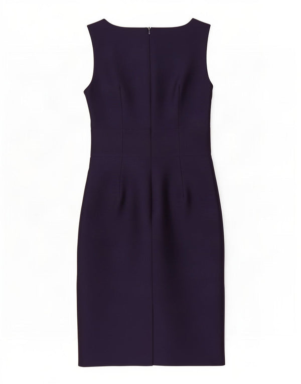 Γυναικείο αμάνικο φόρεμα Hobbs UK 10 Small Purple Wool