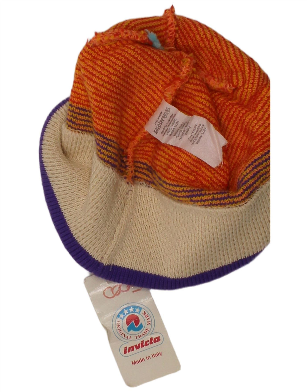 Invicta Γυναικείο Πλεκτό Καπέλο Bobble One Size Πορτοκαλί Ακρυλικό
