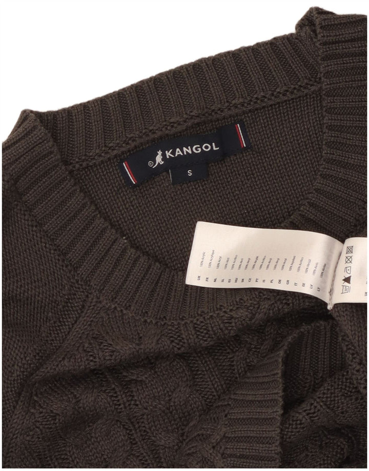 Kangol Γυναικείο πουλόβερ με λαιμόκοψη UK 10 Small Grey Acrylic