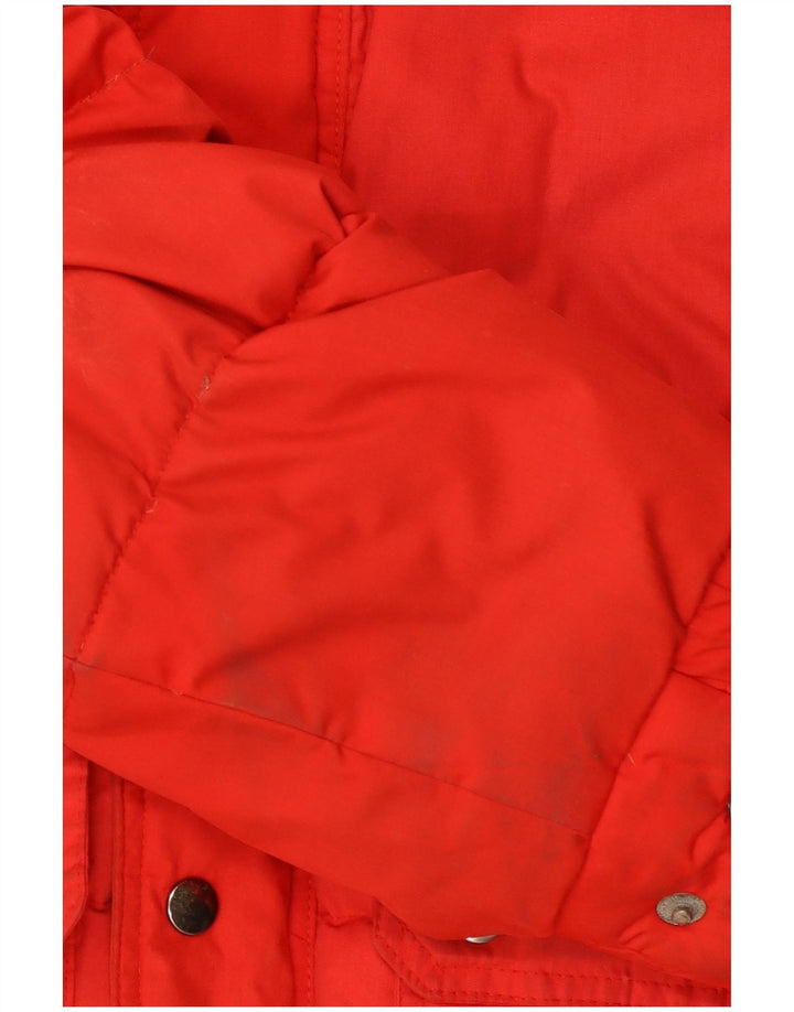 SALEWA Ανδρικό μπουφάν με κουκούλα με επένδυση UK 40 μεγάλο κόκκινο πολυεστέρας