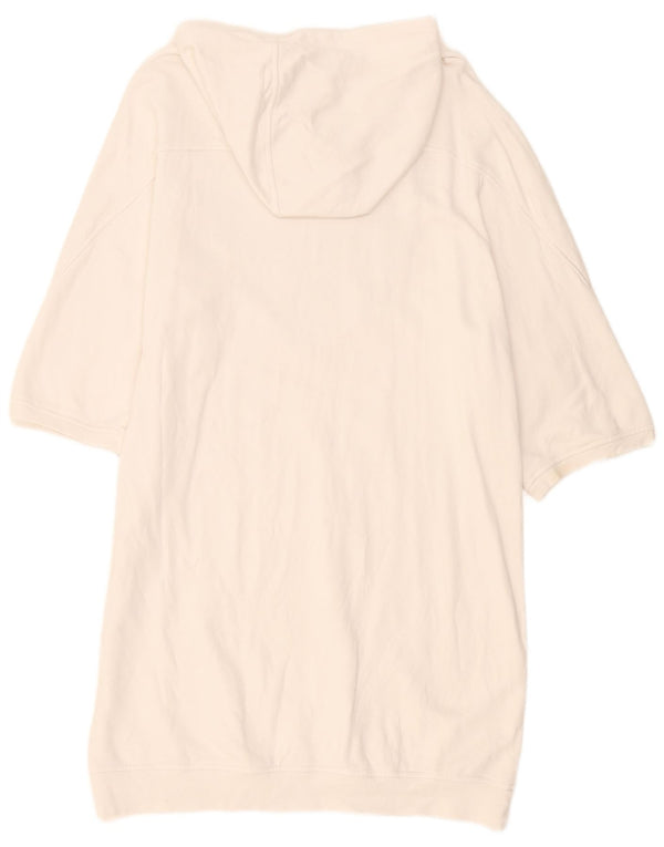 Twinset γυναικείο φόρεμα με κουκούλα 3/4 μανίκι UK 18 XL Λευκή καρδιά