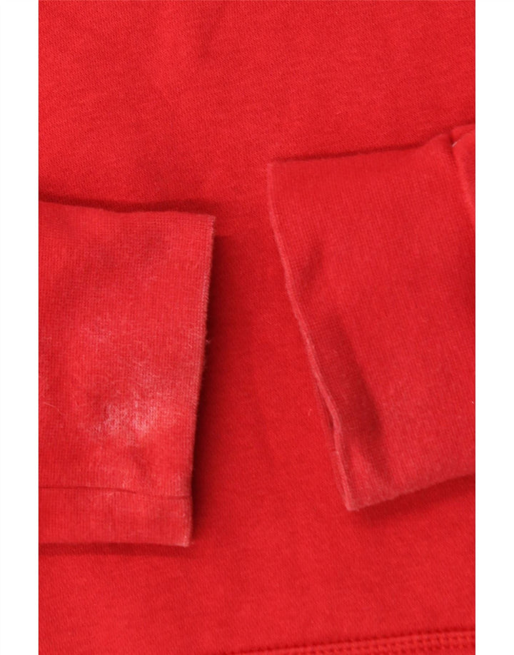 Ανδρικό μπλουζάκι με κουκούλα ADIDAS Μικρό κόκκινο βαμβακερό