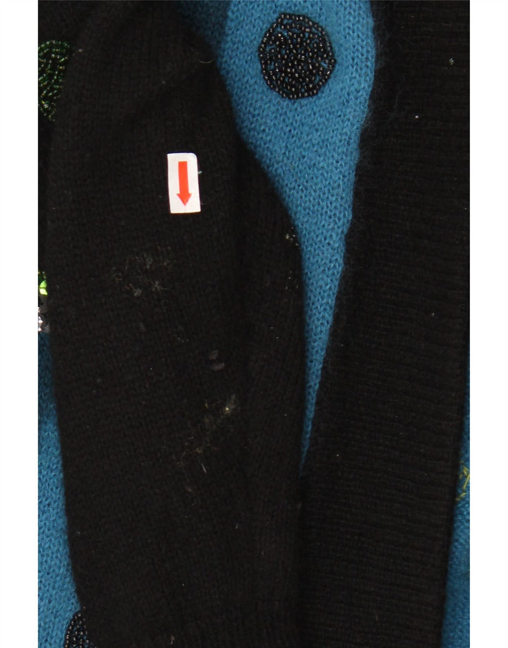 TOPLIKE Γυναικείο πουλόβερ Longline Ζακέτα EU 40 Medium Blue