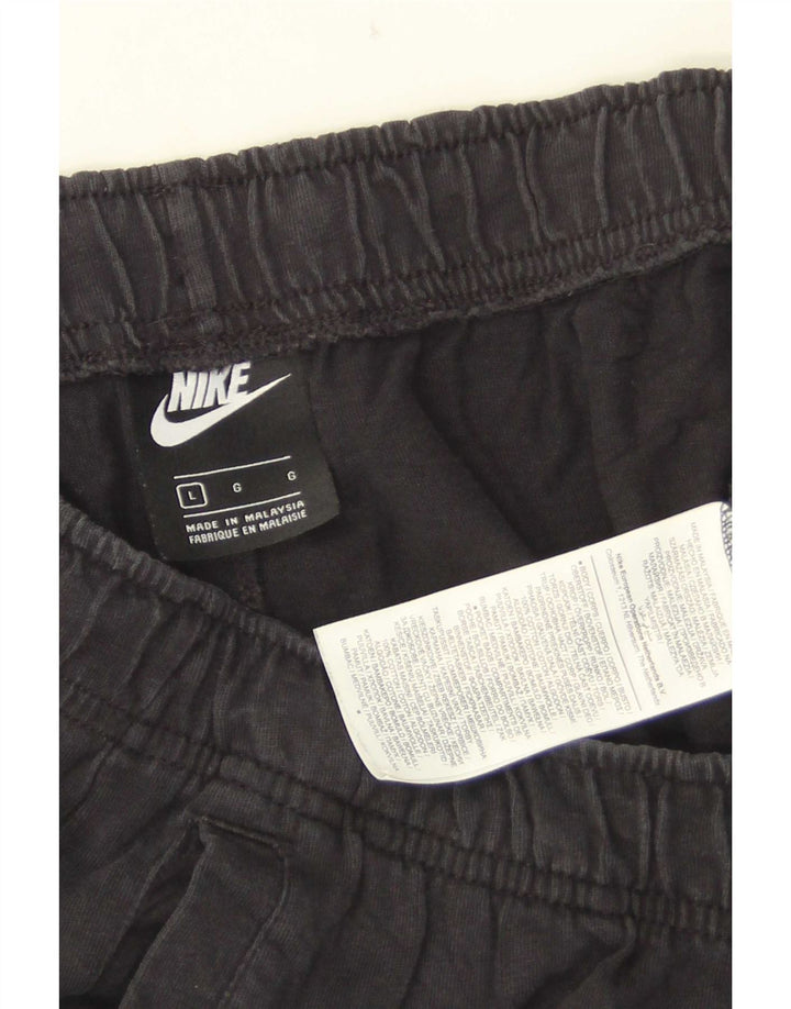 Ανδρικό αθλητικό σορτς Nike μεγάλο μαύρο βαμβακερό