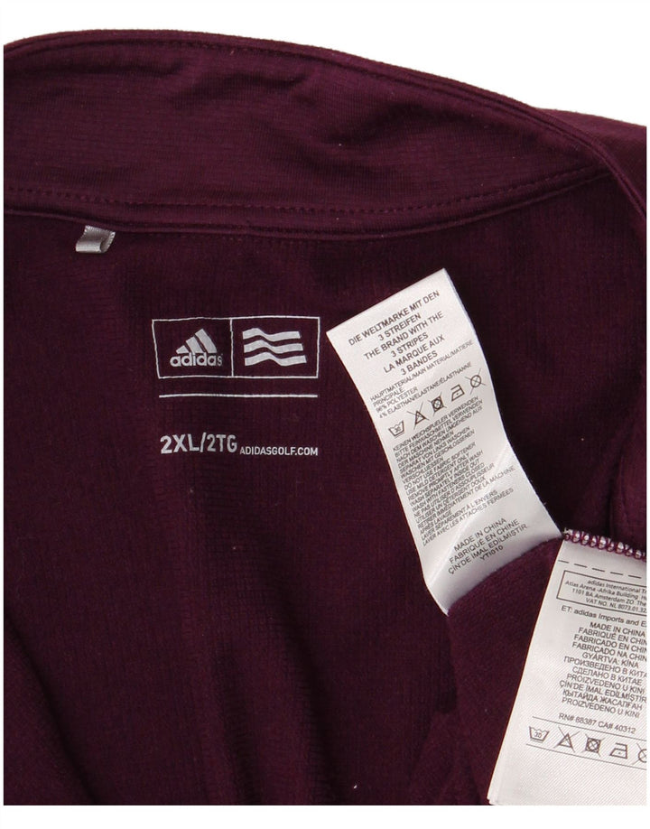 Ανδρική φόρμα πουλόβερ με φερμουάρ Adidas Top 2XL Purple Polyester