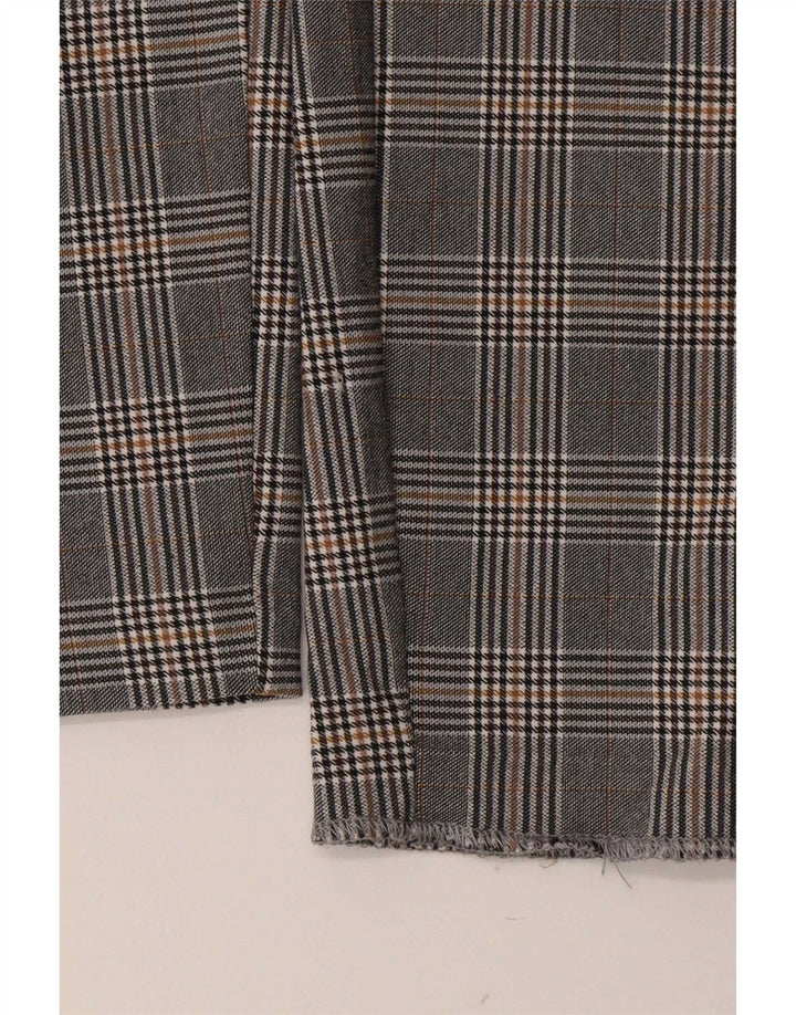Zara Γυναικείο Κολάν UK 14 Medium Grey Houndstooth Viscose