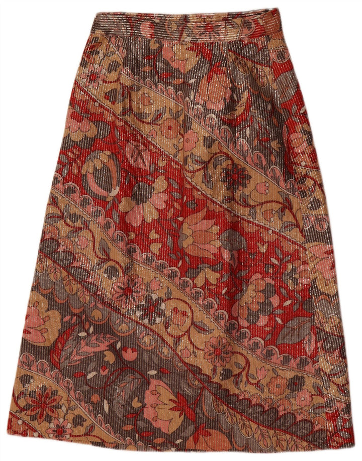 Vintage Γυναικεία Midi Φούστα W26 Μικρή Πολύχρωμη Floral