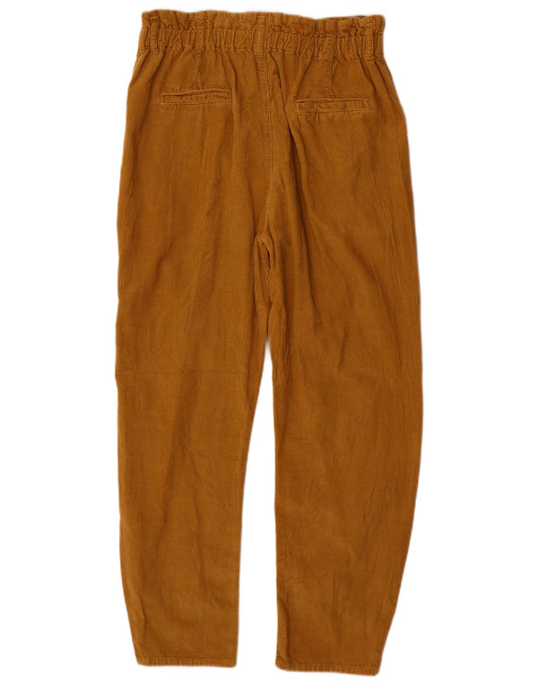 Zara γυναικείο ψηλόμεσο ίσιο κοτλέ παντελόνι EU 36 XS W26 L25 Beige