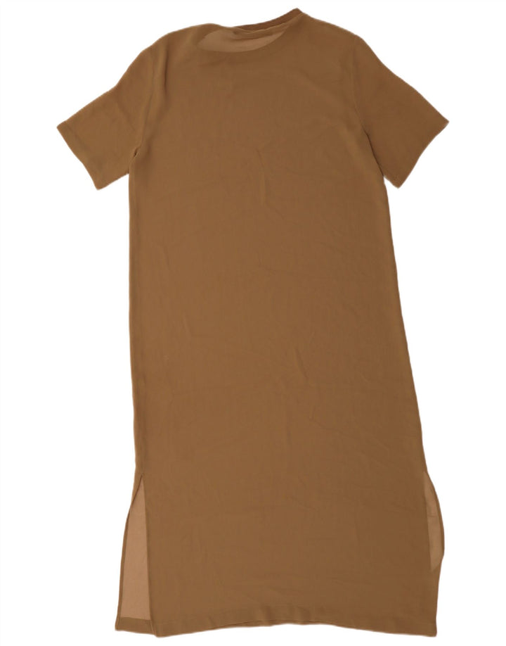 Zara Γυναικείο Maxi Φόρεμα UK 14 Medium Beige