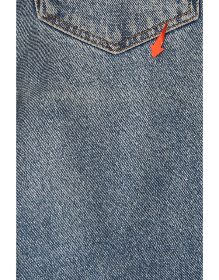 ZARA Γυναικείο τζιν με φαρδύ πόδι ZARA 40 Medium W30 L25 Μπλε