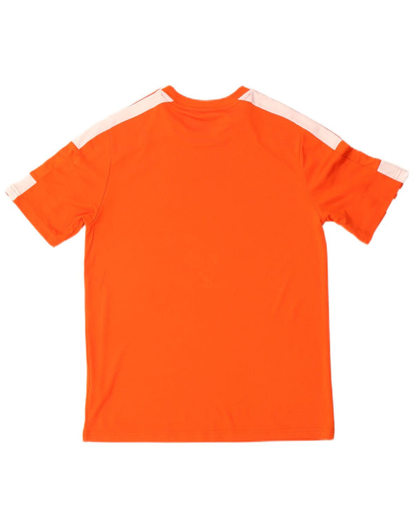 Adidas Boys Aeroready Graphic T-shirt Top 13-14 ετών πορτοκαλί πολυεστέρας