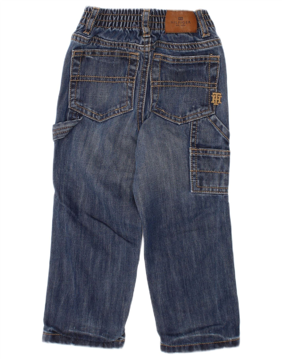 TOMMY HILFIGER Baby Boys Cargo Straight Jeans 18-24 μηνών W20 L12 Μπλε