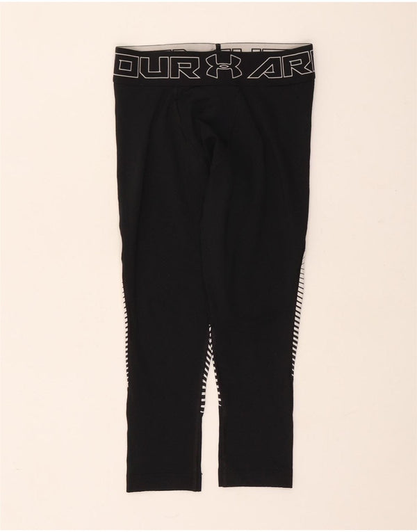 Under Armour Γυναικεία Κάπρι Κολάν UK 10 Small Black Geometric