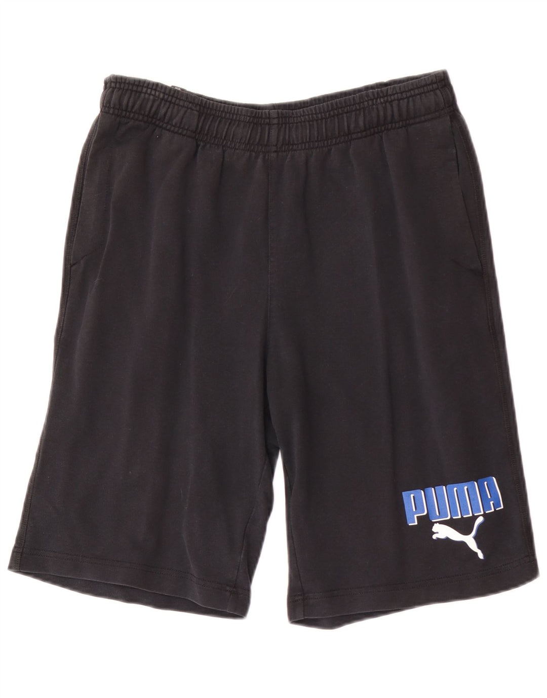 Ανδρικά γραφικά κανονικά αθλητικά σορτς Puma Medium Black Sports