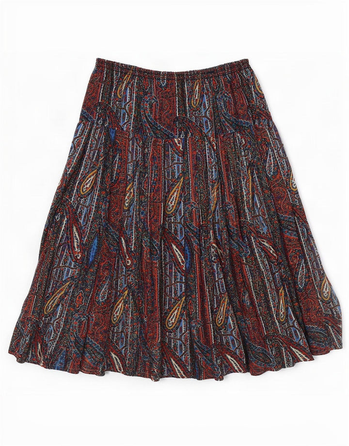 Vintage Γυναικεία Πλισέ Φούστα W34 Μεγάλη πολύχρωμη Paisley
