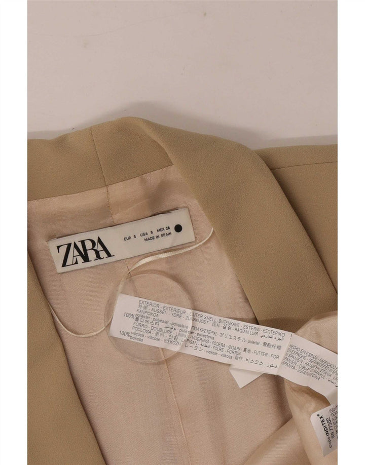 Zara Γυναικείο Μπουφάν με ανοιχτό μανίκι 3/4 UK 10 Small Beige